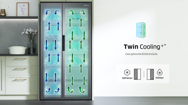 Zwei Kühlkreisläufe für noch mehr Frische - TwinCooling+