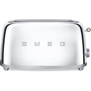 SMEG Toaster 2-Schlitz Lang 50's Retro Style TSF02SSEU Chrom