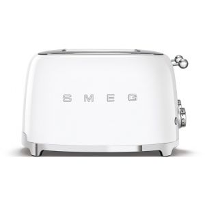 SMEG Toaster 4-Schlitz 50's Retro Style TSF03WHEU Weiß