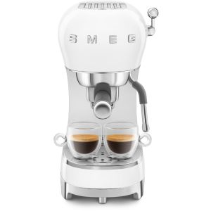 SMEG Espresso-Kaffeemaschine 50's Style ECF02WHEU Weiß