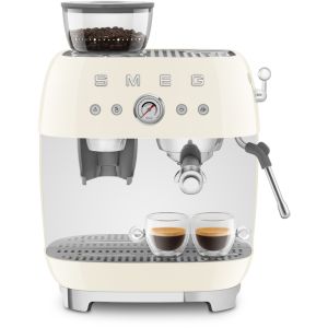 SMEG Espressomaschine mit Mahlwerk 50's Style EGF03CREU Creme